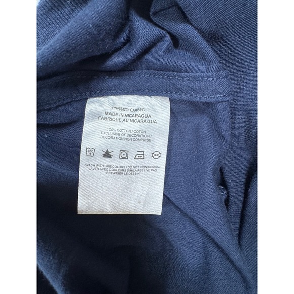 Nike Jordan Michigan Wolverines 2023 National Champions Tee Shirt Mens XL Navy - Picture 7 of 11